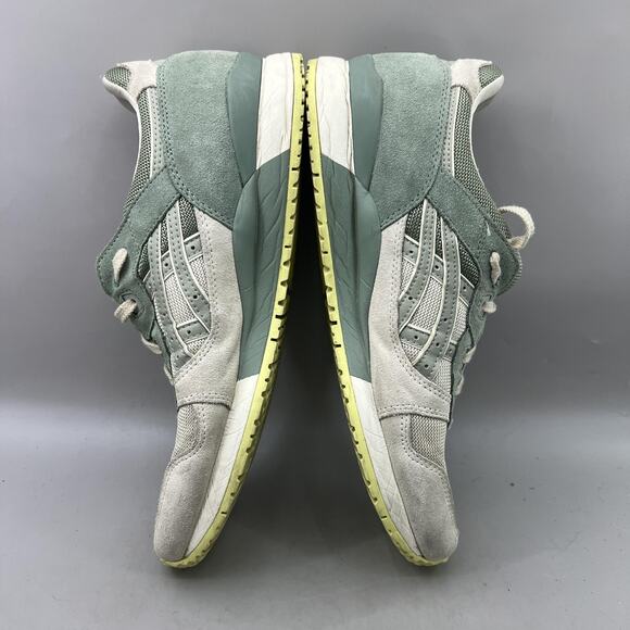 Asics Gel Lyte III OG Running Shoes Men Size 12 Green Gray Suede Comfort Sneaker